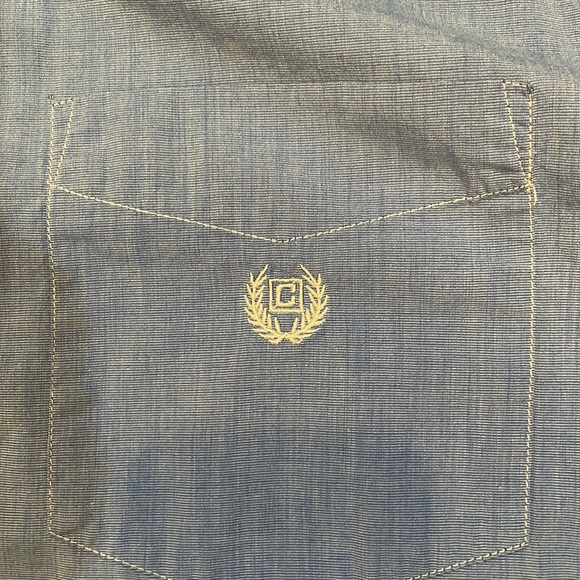 CHAPS Easy Care Button Down Oxford - XLT (Blue) - Picture 4 of 9